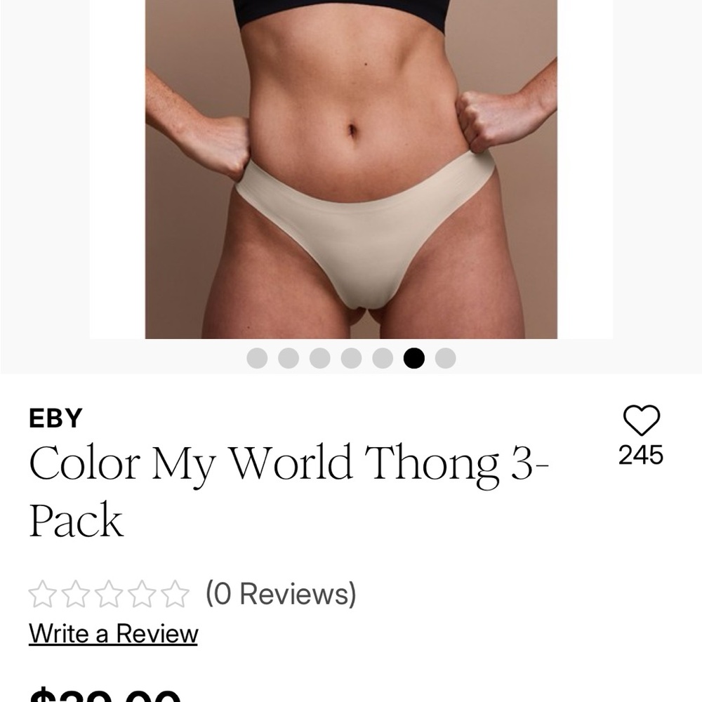 EBY‎ Color My World Thong 3-Pack Seamless Panties Castle Wall Leopard 4X NEW
